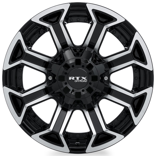 Alloy Wheel, Peak 20x9 8x170 ET18 CB125 Gloss Black Machined